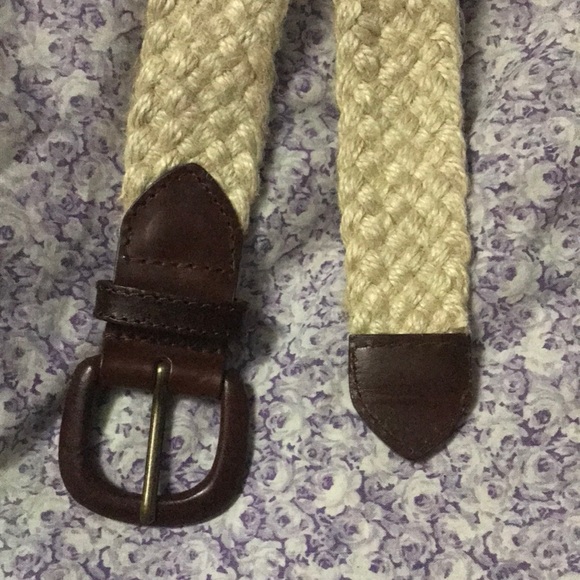 American Apparel woven jute leather belt xs/s - Picture 1 of 1